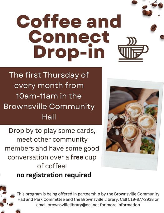 Coffee and Connect Drop-In Poster 2023